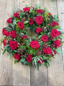 Ruby wreath